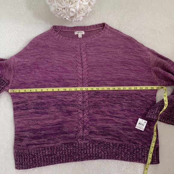 💕 NWT Macys Purple Lilac Ombre Knit Pullover Sweater - Picture 11 of 16